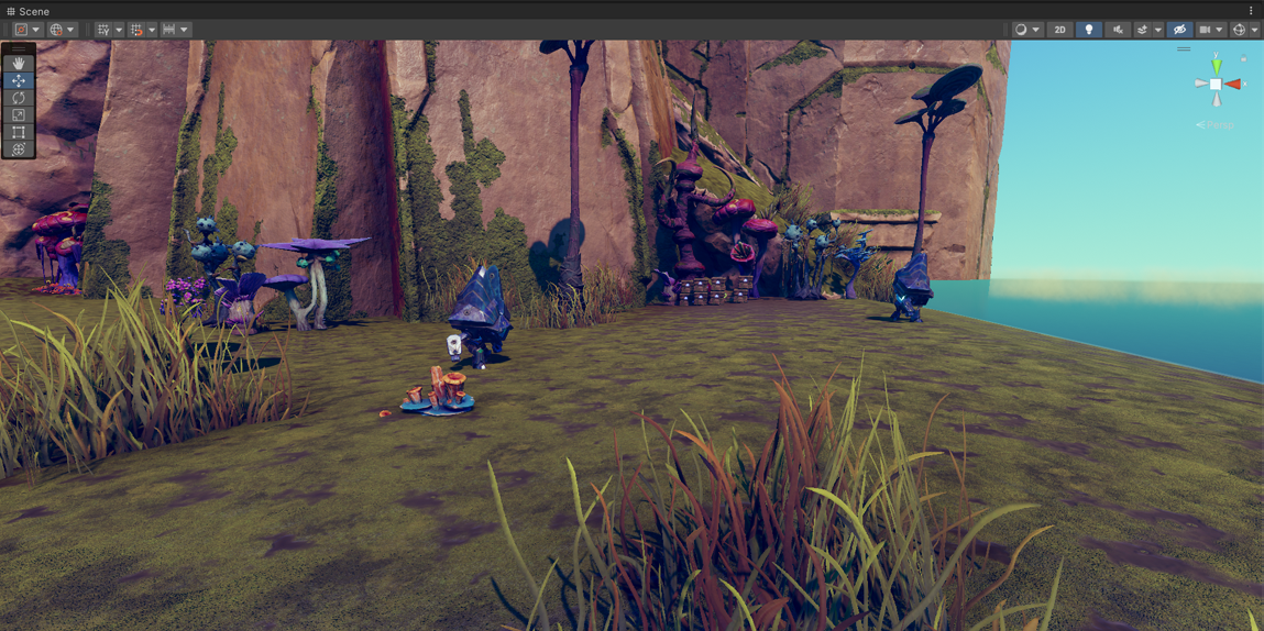 View of a spot where enemies roam and there's objectives.